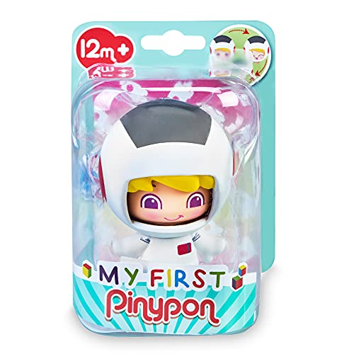 Pinypon - My First Astronaut-Figur, mit Raumanzug und weißem Helm, mit 3 verschiedenen Gesichtern und austauschbarem Körper, um das Spiel der Kinder ab 1 Jahr zu stimulieren, FAMOSA (700016629) von Pinypon