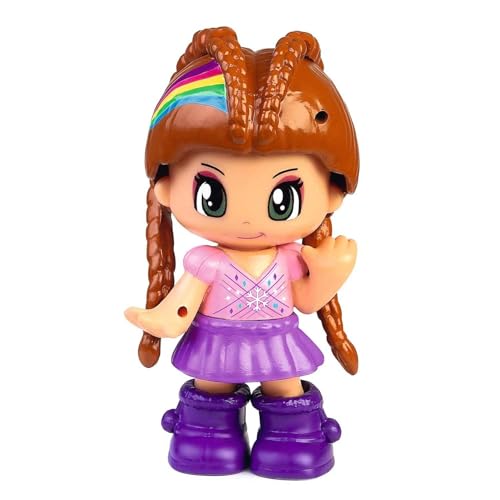 Pinypon - Iris Surprise, Puppencontainer Channel Superstars, Große Aufklappbare Puppen Aufbewahrung Box mit Fächern für Überraschungszubehör und Minifigur, Famosa (700017211) von Famosa