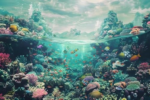 Fun Jigsaw Puzzle 1000 Teile für Erwachsene Strand Holzpuzzle Unterwasserparadies Herausfordernd für Spaß Familienaktivitäten Geschenk 74,9 x 50,8 cm Fun Jigsaw Puzzle 1000 Teile für Erwachsene Strand Holzpuzzle Unterwasserparadies Herausfordernd für Spaß Familienaktivitäten Geschenk 74,9 x 50,8 cm von Pioasing