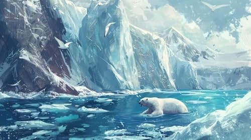 Fun Jigsaw Puzzle 500 Teile für Erwachsene Blaues Wasser und Wildtiere wie Eisbären und Robben Holzpuzzle Familie Spaß und Casual Anfänger Lernspiel Puzzle Geschenke 52.1 cmx 38.1 cm Fun Jigsaw Puzzle 500 Teile für Erwachsene Blaues Wasser und Wildtiere wie Eisbären und Robben Holzpuzzle Familie Spaß und Casual Anfänger Lernspiel Puzzle Geschenke 52.1 cmx 38.1 cm von Pioasing