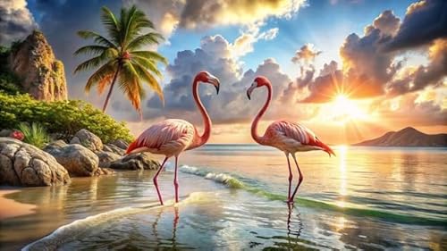 Lustiges Puzzle 1000 Teile für Erwachsene Rosa Flamingo Küste Landschaft Vögel Holzpuzzle Familie Spaß und Lässig Anfänger Lernspiel Puzzle Geschenke 74,9 x 50,8 cm Lustiges Puzzle 1000 Teile für Erwachsene Rosa Flamingo Küste Landschaft Vögel Holzpuzzle Familie Spaß und Lässig Anfänger Lernspiel Puzzle Geschenke 74,9 x 50,8 cm von Pioasing