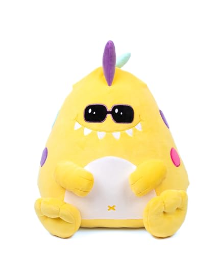 Pioupiou et Merveilles - Cushablez – Plüschtier Mondo Dino – 20 cm – niedlicher und lustiger Dinosaurier – ultraweich und flauschig – Fantasie Kuscheln – originelles Geschenk für Kinder – ab 3 Jahren von Pioupiou et Merveilles