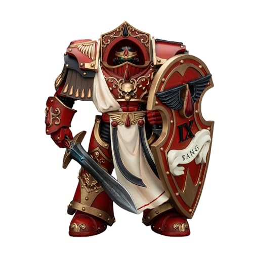 Pipigirl JoyToy 40K Genuine License 1:18 Action Figure, Blood Angels Crimson Paladins Squad Crimson Paladin 1, 13.6 cm Collectible Action Figures von Pipigirl