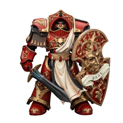 Pipigirl JoyToy 40K Genuine License 1:18 Action Figure, Blood Angels Crimson Paladins Squad Crimson Paladin 2, 13.6 cm Collectible Action Figures von Pipigirl
