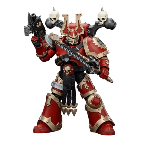 Pipigirl JoyToy GW 40K Genuine License 1:18 Action Figure, World Eaters Khorne 2, 12.6 cm Collectible Action Figures Sets von Pipigirl