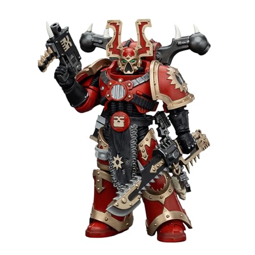 Pipigirl JoyToy GW 40K Genuine License 1:18 Action Figure, World Eaters Khorne Berzerker 1, 12.6 cm Collectible Action Figures Sets von Pipigirl