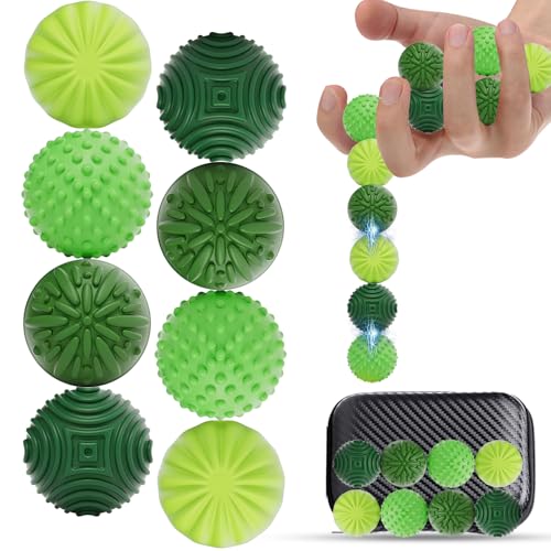 8 Stück Magnetische Fidget Toys, Magnetkugeln Stressabbau, Anti Stress Silikon Sensorik Spielzeug, Fidget Stressball Toys Erwachsene und Kinder, Massageball mit Multi-Textur, Magnetspiel für Familien 8 Stück Magnetische Fidget Toys, Magnetkugeln Stressabbau, Anti Stress Silikon Sensorik Spielzeug, Fidget Stressball Toys Erwachsene und Kinder, Massageball mit Multi-Textur, Magnetspiel für Familien von Pipihome