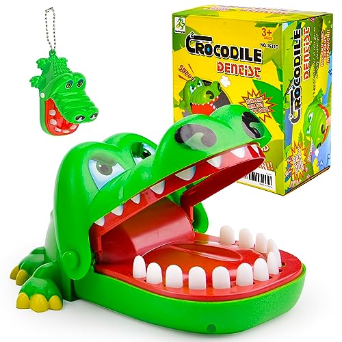 Brettspiele Kroko Doctor Krokodil Spiel Zähne, Spiele ab 4 Jahren Kinderspiele, Croco Doc Spiel, Gesellschaftsspiele ab 3 Jahre, Geschicklichkeit Spiel für Familienspiel, Partyspiel von Pipihome