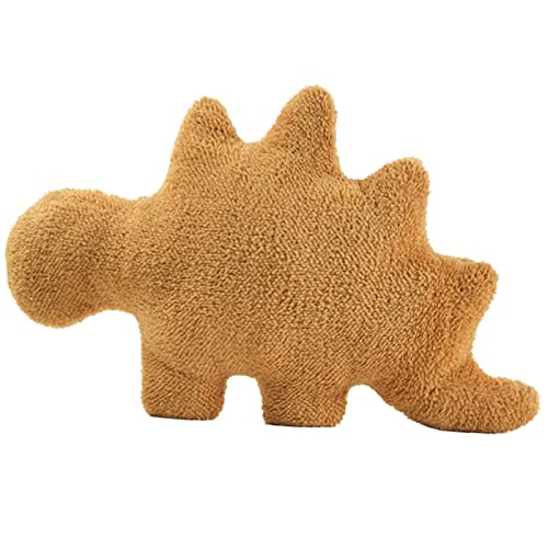 Dino Nugget Kissen, Dino Kuscheltier, Dino Chicken Nugget Pillow Kuscheltier, Stofftier Dino Plüschtiere Puppe, Kreatives Plüschtier Geschenke für Kinder Weihnachten Geburtstags von Pipihome
