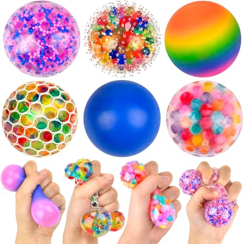 Pipihome Anti-Stressbälle zum Kneten, 6 Stück Squeeze Bälle mit Glitzer Bunte Quetschball mit Wasse Perlen für Dekompression, ADHS Angst Autismus Wurfball Spielzeug für Kinder und Erwachsene Pipihome Anti-Stressbälle zum Kneten, 6 Stück Squeeze Bälle mit Glitzer Bunte Quetschball mit Wasse Perlen für Dekompression, ADHS Angst Autismus Wurfball Spielzeug für Kinder und Erwachsene von Pipihome