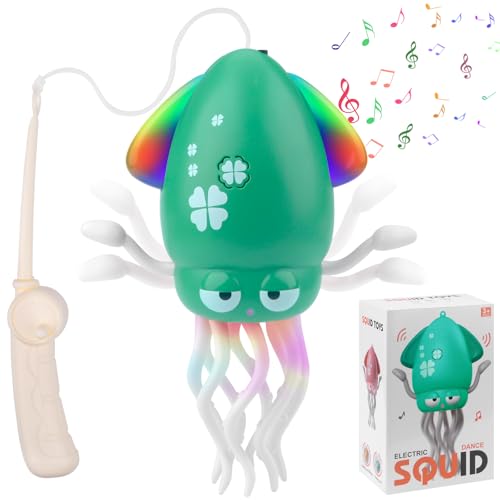 Pipihome Electric Dancing Octopus Toy, Magische Tanzende Krake Spielzeug Krake Kinder Elektrische PäDagogische Mit Led & Musik, Tanzendes Und Singendes Musikspielzeug FüR MäDchen Jungen (C) von Pipihome