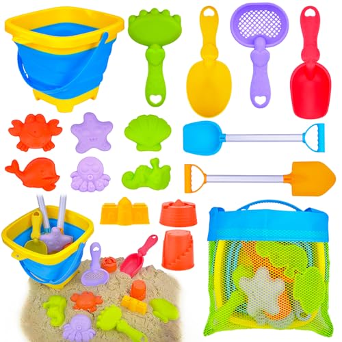 Pipihome Sandspielzeug Set für Kinder, 17 teilig Sandkasten Spielzeug Strandspielzeug mit Eimer, Schaufel, Sandförmchen, Sommer Outdoor Sand Spielzeug Wasserspielzeug für Kinder Jungen Mädchen (A) Pipihome Sandspielzeug Set für Kinder, 17 teilig Sandkasten Spielzeug Strandspielzeug mit Eimer, Schaufel, Sandförmchen, Sommer Outdoor Sand Spielzeug Wasserspielzeug für Kinder Jungen Mädchen (A) von Pipihome