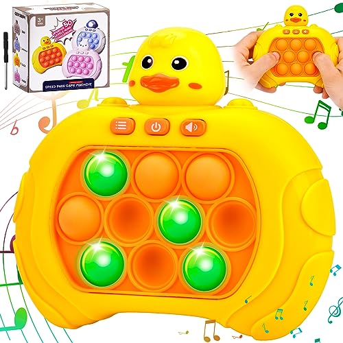 Pop It Fidget Toys, Pop It Elektronisches Spiel Quick Push Spiel, Push Pop Game Controller Bubble Sensory Fidget Spielzeug Dekompressions Spielkonsole, Lernspielkonsole für die Frühe Kindheit von Pipihome