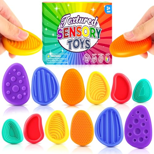 Pipihome Fidget Toys Sensorik Steine, 6 Stück Sensorik Spielzeug Stressabbau Spielzeug für Kinder & Erwachsene, Sensorischer Stein Pipihome Fidget Toys Sensorik Steine, 6 Stück Sensorik Spielzeug Stressabbau Spielzeug für Kinder & Erwachsene, Sensorischer Stein von Pipihome