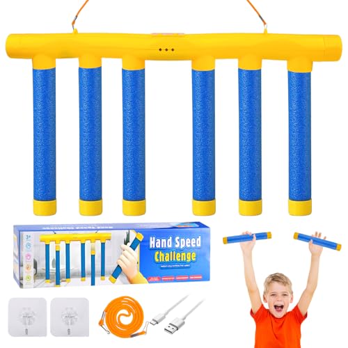 Pipihome Spielzeug Fallende Stöcke Spiel, Reaktionstraining Spielspielzeug mit Fallenden Stöcken, Fangspiel mit Einstellbarer Fallgeschwindigkeit, Hand-Auge-Koordination Spiel for Kinder Erwachsene Pipihome Spielzeug Fallende Stöcke Spiel, Reaktionstraining Spielspielzeug mit Fallenden Stöcken, Fangspiel mit Einstellbarer Fallgeschwindigkeit, Hand-Auge-Koordination Spiel for Kinder Erwachsene von Pipihome