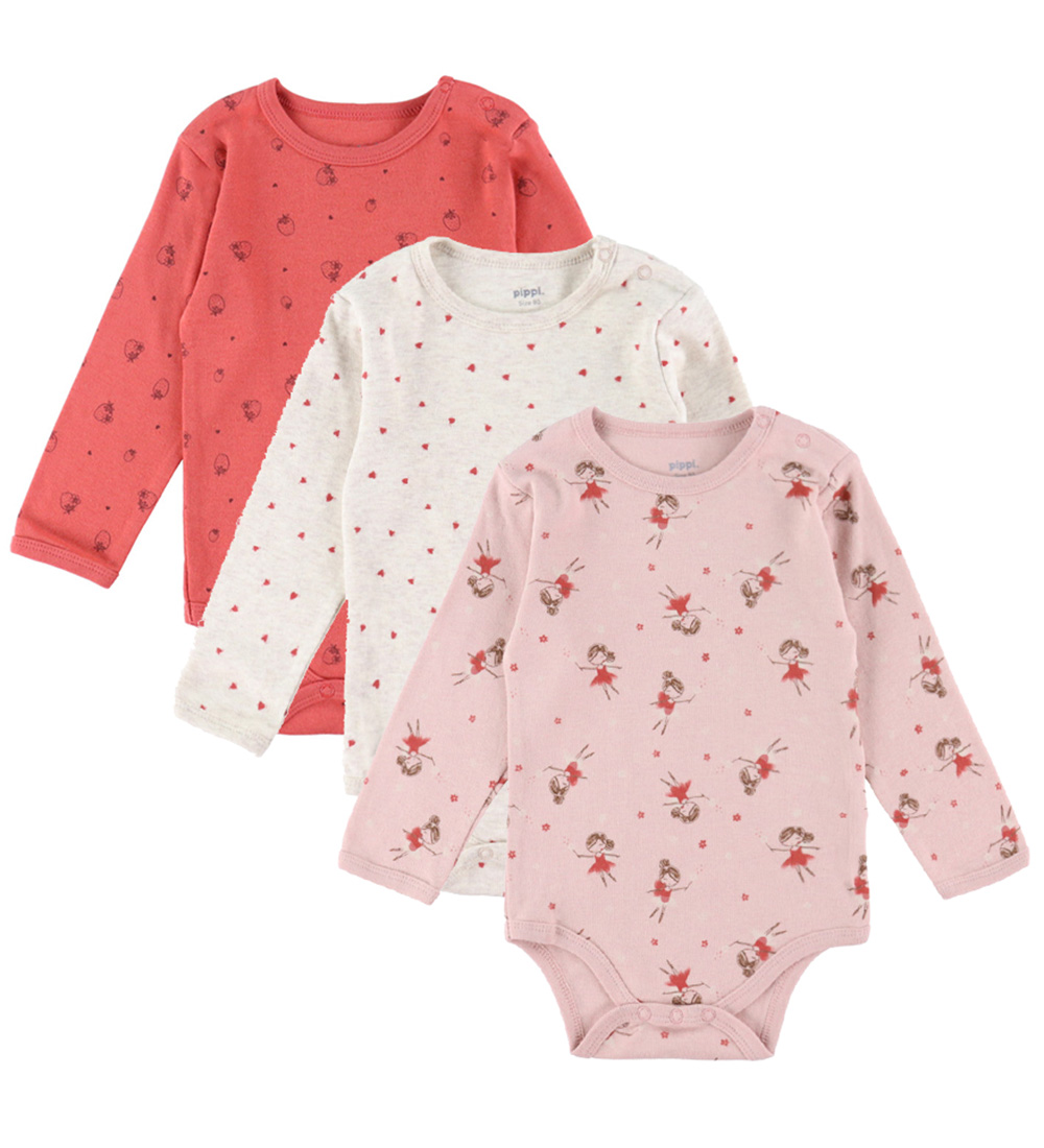 Pippi Baby Body - 1 st. - Gemischt - l/ä - Mädchen - Pippi Baby - 4 Jahre (104) - Body L/Ä von Pippi Baby