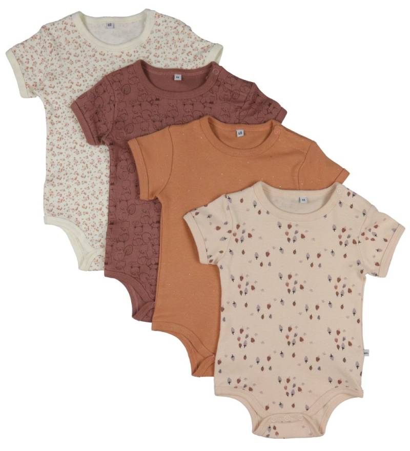 Pippi Baby Bodys k/ä - 4er-Pack - Burlwood - Pippi Baby - 1 Jahr (80) - Body K/Ä von Pippi Baby