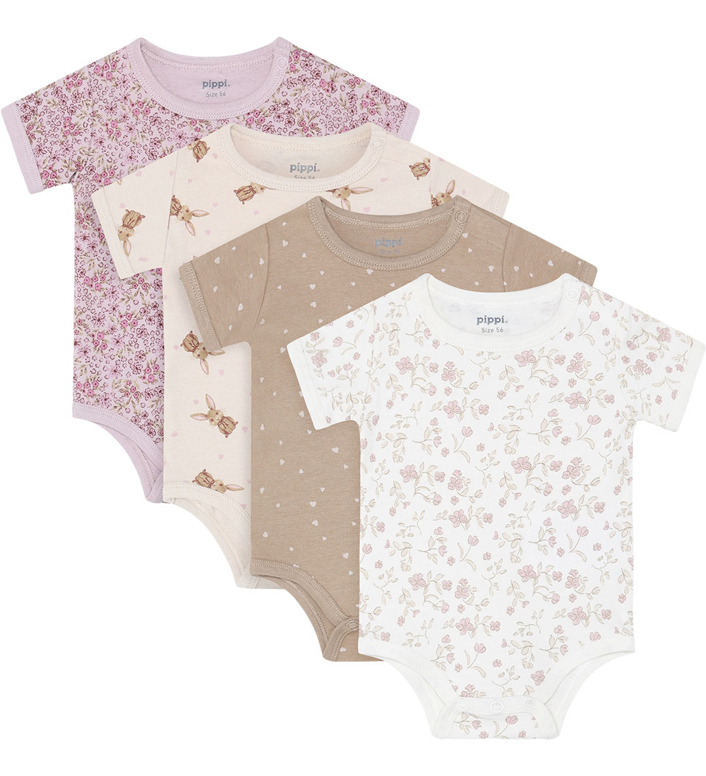 Pippi Baby Bodys k/ä - 4er-Pack - Violett Ice - Pippi Baby - 62 - Body K/Ä Pippi Baby Bodys k/ä - 4er-Pack - Violett Ice - Pippi Baby - 62 - Body K/Ä von Pippi Baby