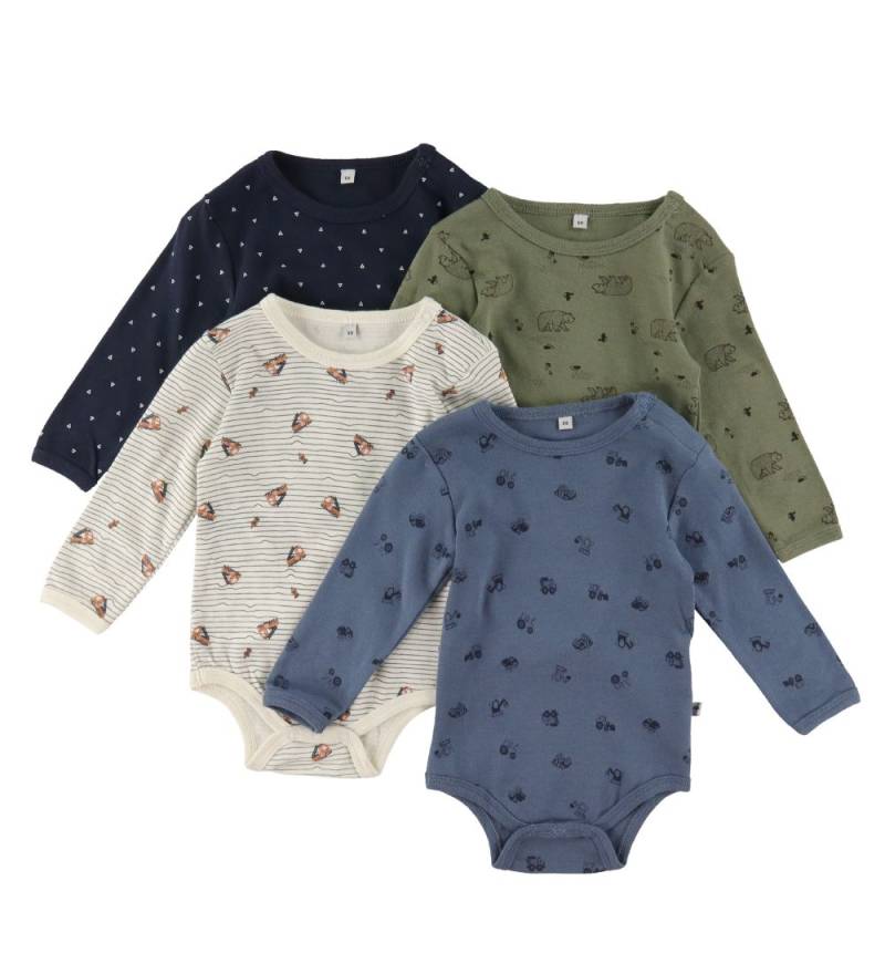 Pippi Baby Bodys l/ä - 4er-Pack - Deep Lichen Green - Pippi Baby - 56 - Body L/Ä Pippi Baby Bodys l/ä - 4er-Pack - Deep Lichen Green - Pippi Baby - 56 - Body L/Ä von Pippi Baby