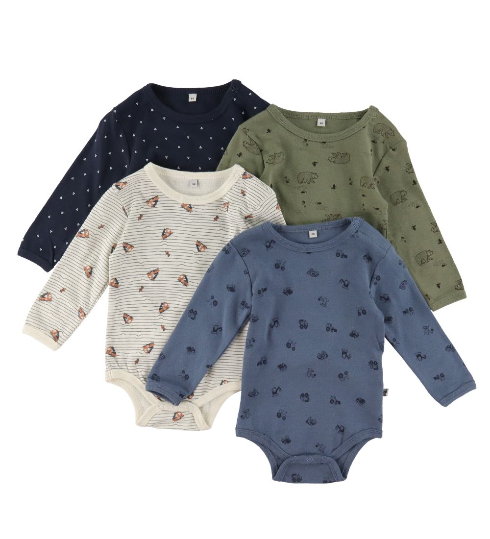 Pippi Baby Bodys l/ä - 4er-Pack - Deep Lichen Green - Pippi Baby - 74 - Body L/Ä Pippi Baby Bodys l/ä - 4er-Pack - Deep Lichen Green - Pippi Baby - 74 - Body L/Ä von Pippi Baby