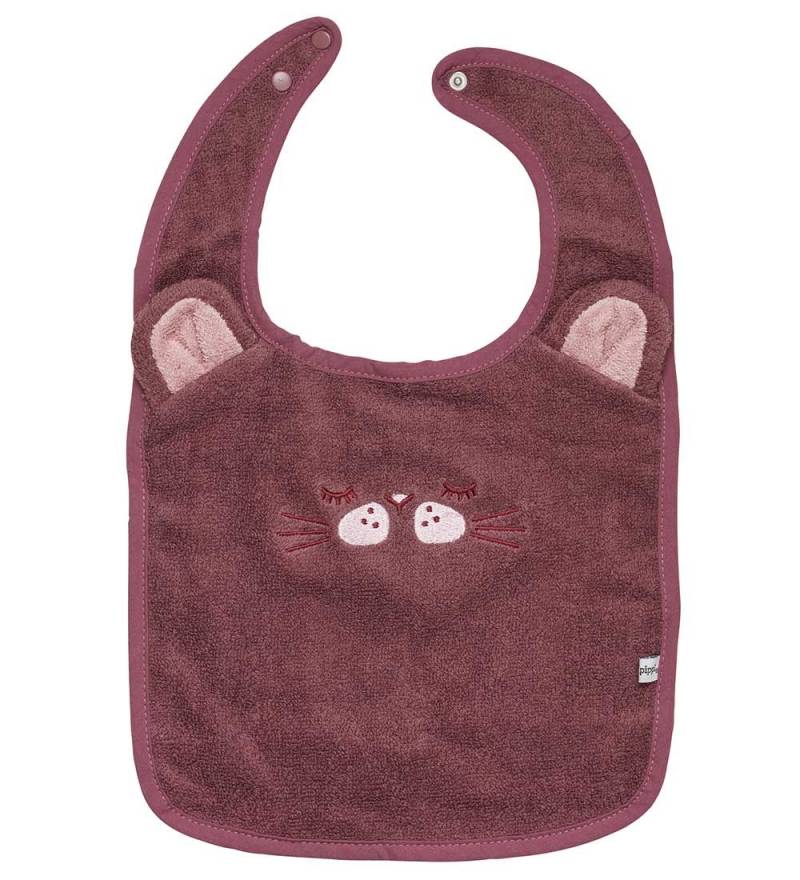 Pippi Baby Lätzchen - Frottee - Rose Brown m. Katze - Pippi Baby - One Size - Lätzchen Pippi Baby Lätzchen - Frottee - Rose Brown m. Katze - Pippi Baby - One Size - Lätzchen von Pippi Baby
