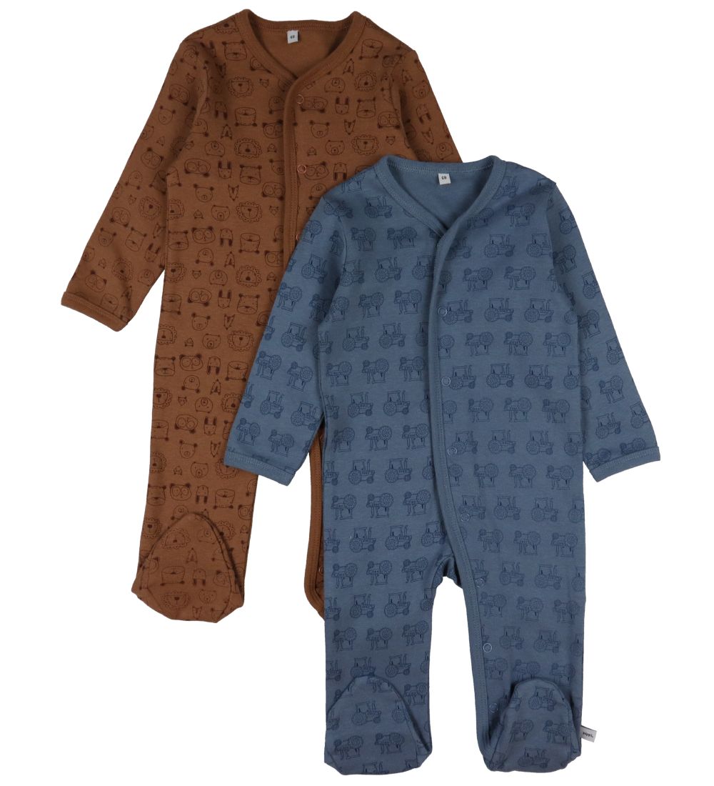 Pippi Baby Schlafanzüge M/f - Schlafanzug - 2er-Pack - Blue Mira - Pippi Baby - 50 - Schlafanzüge von Pippi Baby