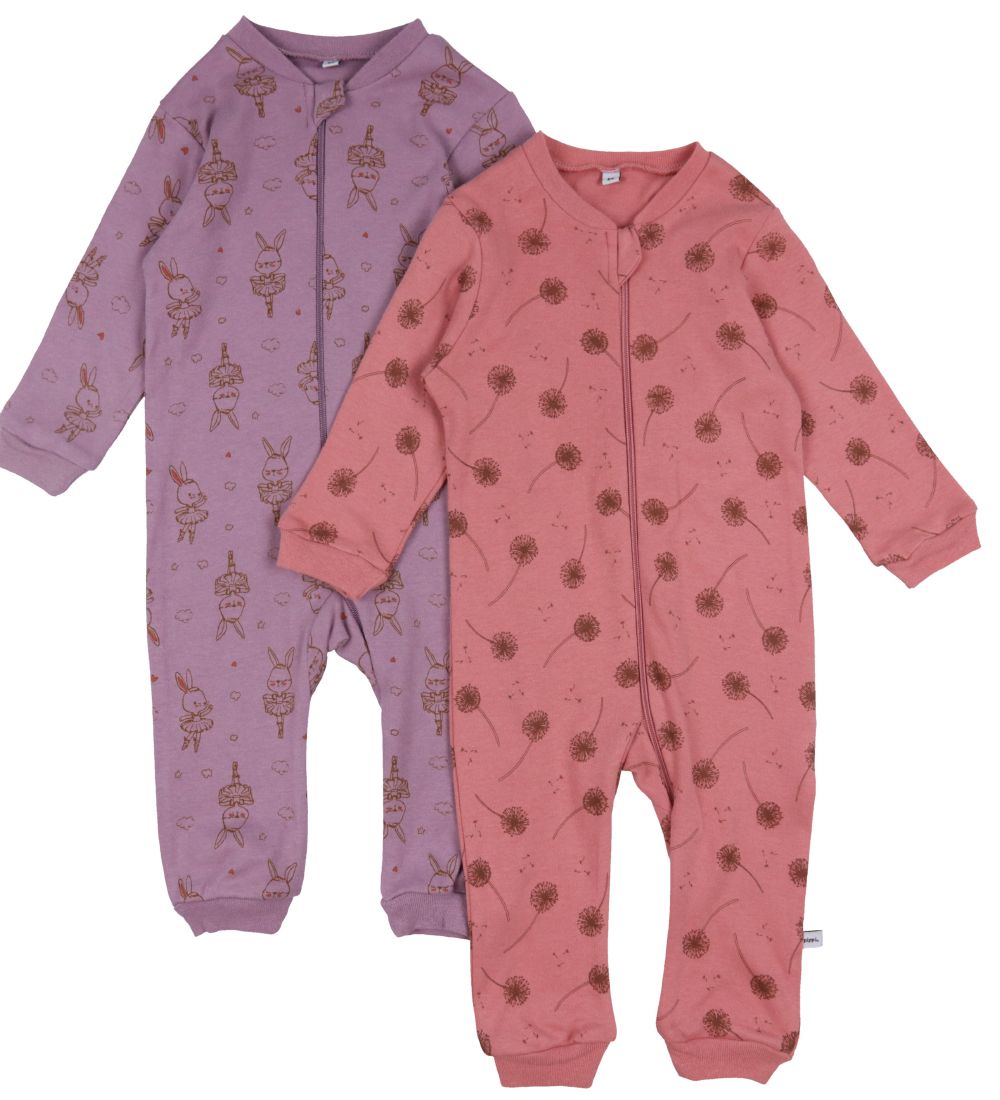 Pippi Baby Strampler - Schlafanzüge - 2er-Pack - Dusty Rose - Pippi Baby - 50 - Strampler Pippi Baby Strampler - Schlafanzüge - 2er-Pack - Dusty Rose - Pippi Baby - 50 - Strampler von Pippi Baby