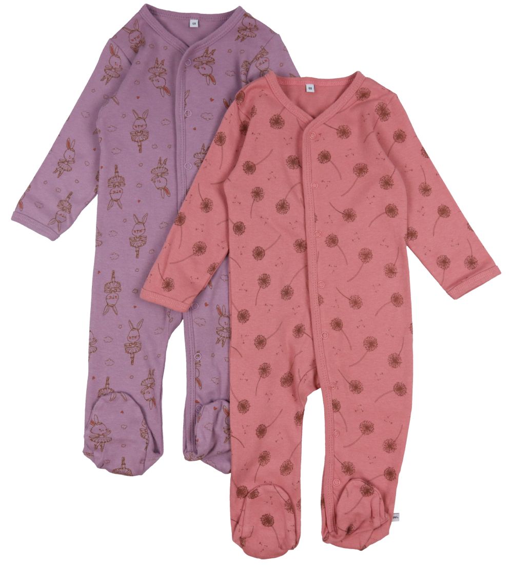 Pippi Baby Strampler - Schlafanzüge - 2er-Pack - Dusty Rose - Pippi Baby - 62 - Strampler Pippi Baby Strampler - Schlafanzüge - 2er-Pack - Dusty Rose - Pippi Baby - 62 - Strampler von Pippi Baby