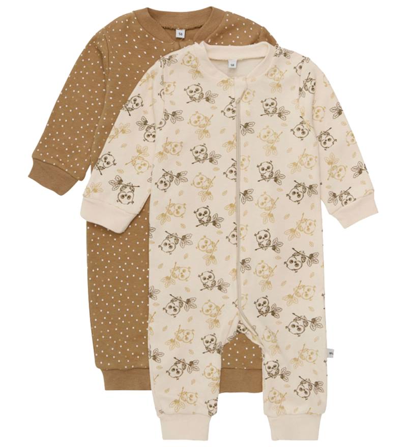 Pippi Baby Strampler - Schlafanzüge - 2er-Pack - Whitecap Grey - Pippi Baby - 50 - Strampler Pippi Baby Strampler - Schlafanzüge - 2er-Pack - Whitecap Grey - Pippi Baby - 50 - Strampler von Pippi Baby