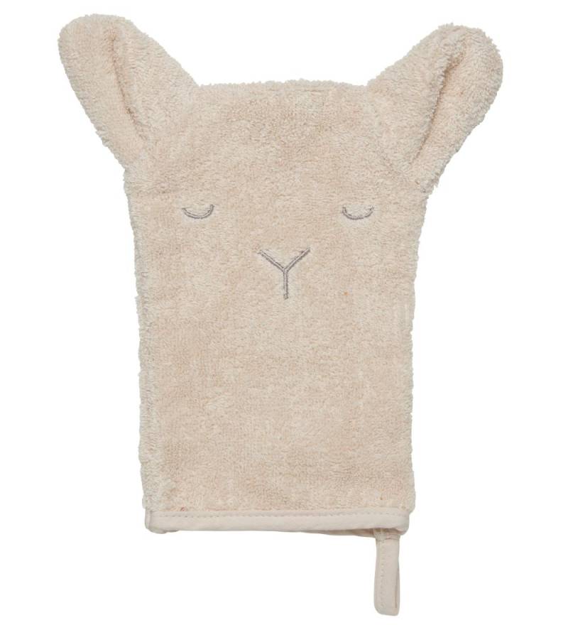 Pippi Baby Waschlappen - 14x21 cm - Sandmuschel m. Bär - Pippi Baby - One Size - Waschlappen Pippi Baby Waschlappen - 14x21 cm - Sandmuschel m. Bär - Pippi Baby - One Size - Waschlappen von Pippi Baby