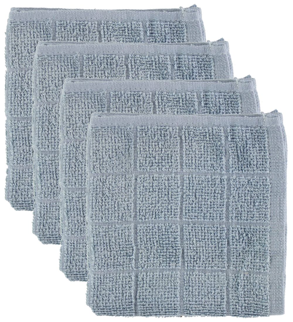 Pippi Baby Waschlappen - 4er-Pack - Hellblau - Pippi Baby - One Size - Waschlappen von Pippi Baby