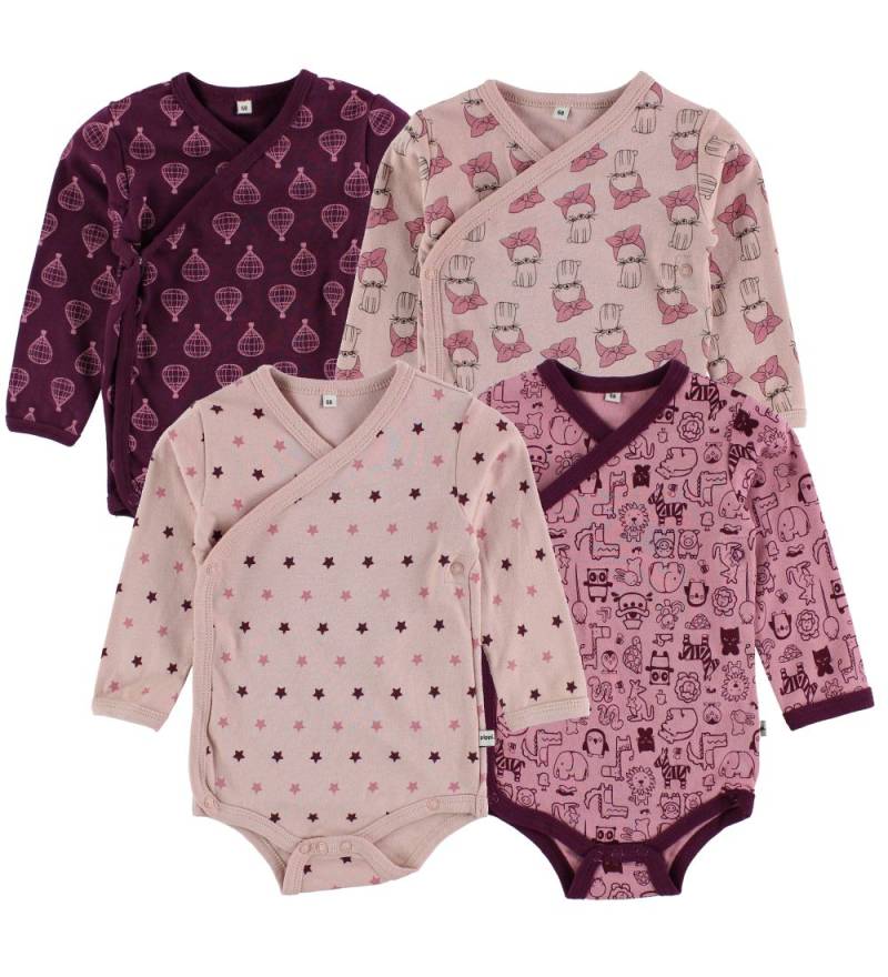 Pippi Baby Wickel Bodys - 4er-Pack - Dunkelviolett/Rosa m. Print - Pippi Baby - 62 - Body L/Ä Pippi Baby Wickel Bodys - 4er-Pack - Dunkelviolett/Rosa m. Print - Pippi Baby - 62 - Body L/Ä von Pippi Baby