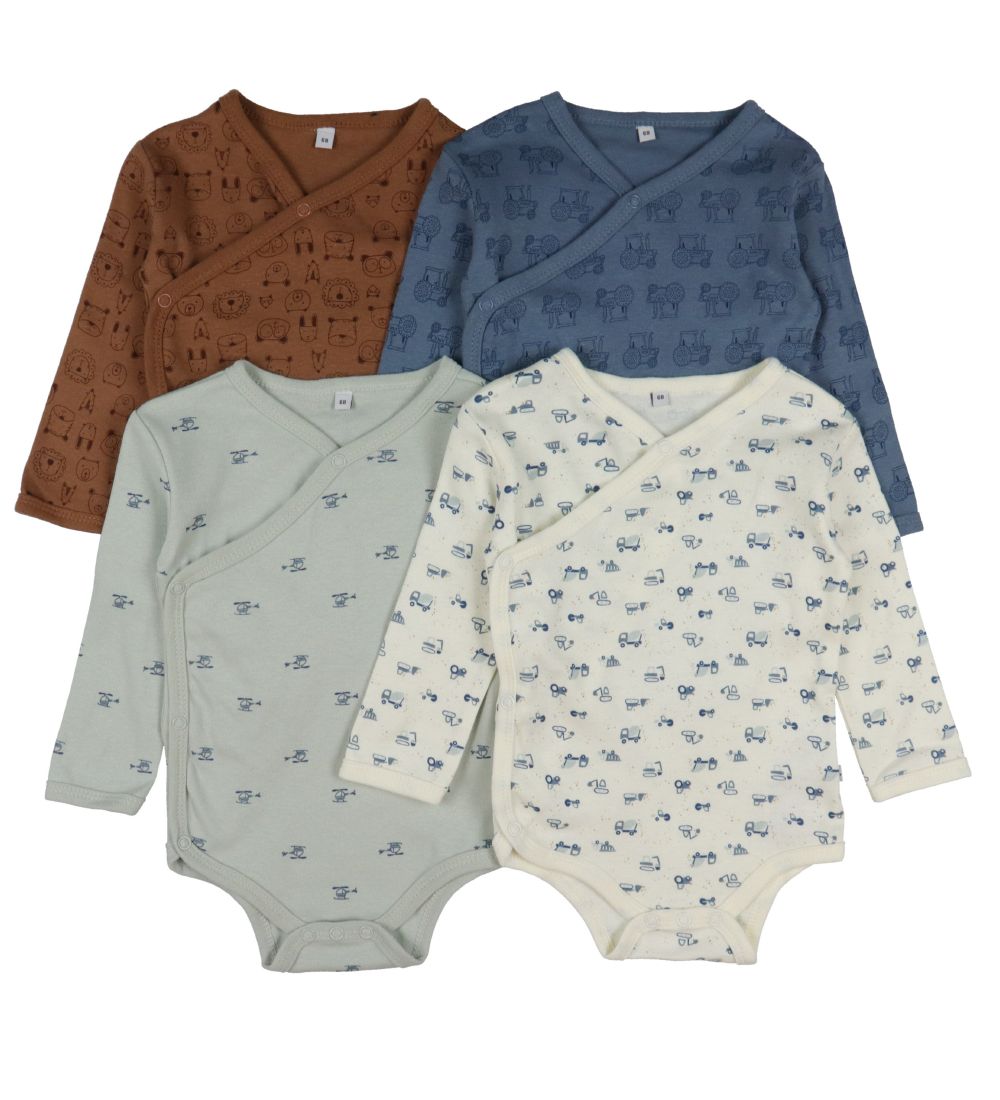 Pippi Baby Wickel Bodys l/ä - 4er-Pack - Blue Mirage - Pippi Baby - 62 - Body L/Ä Pippi Baby Wickel Bodys l/ä - 4er-Pack - Blue Mirage - Pippi Baby - 62 - Body L/Ä von Pippi Baby