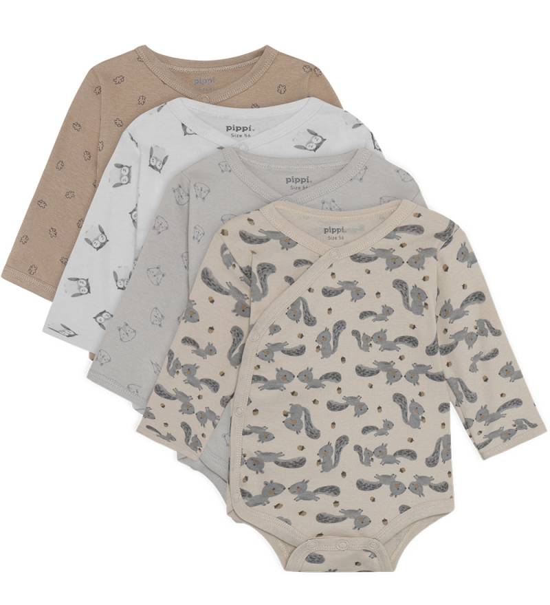 Pippi Baby Wickel Bodys l/ä - 4er-Pack - Regentag - Pippi Baby - 50 - Body L/Ä Pippi Baby Wickel Bodys l/ä - 4er-Pack - Regentag - Pippi Baby - 50 - Body L/Ä von Pippi Baby