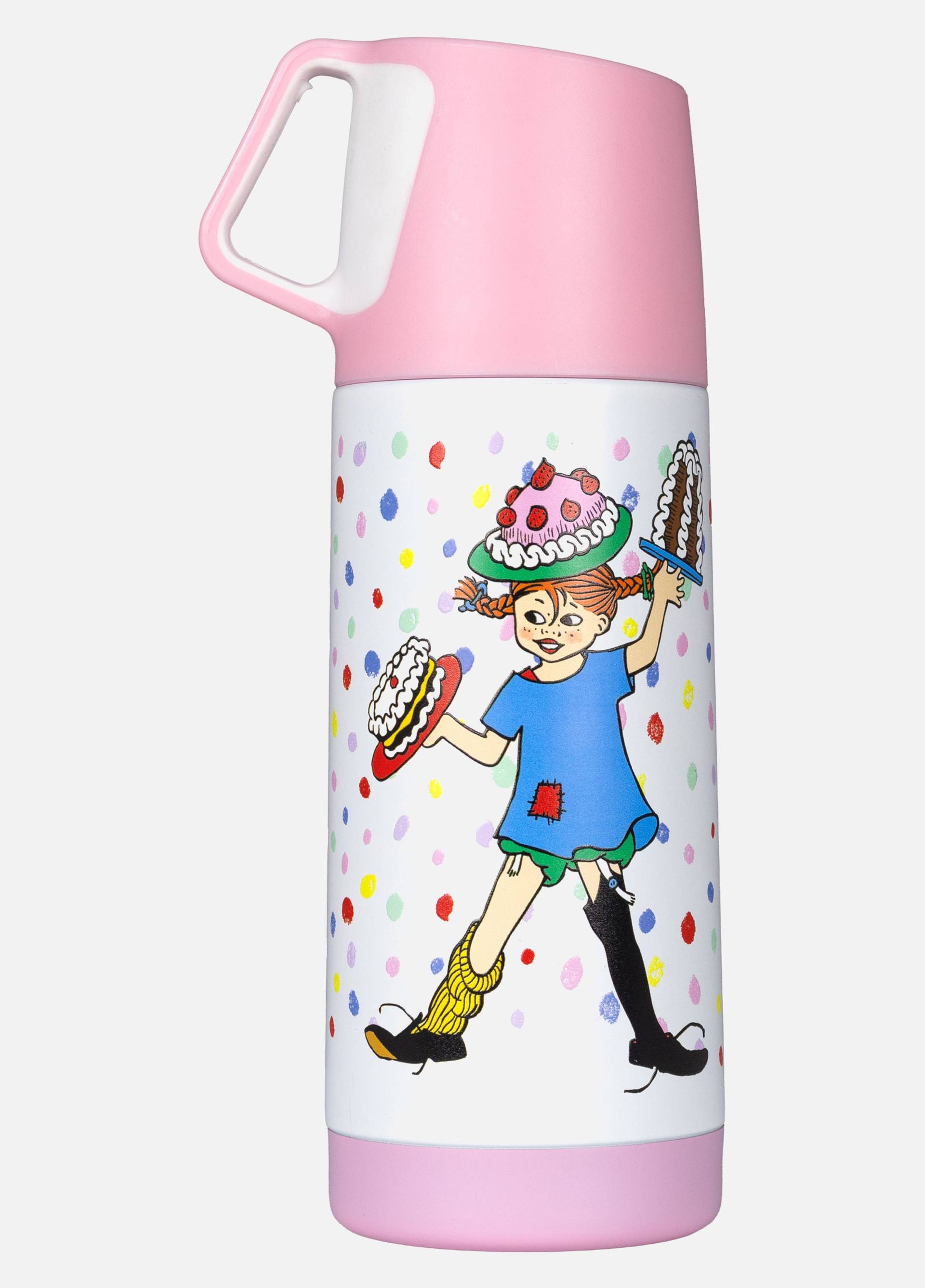 Pippi Langstrumpf Geburtstag Isolierflasche, Rosa Pippi Langstrumpf Geburtstag Isolierflasche, Rosa von Pippi Langstrumpf