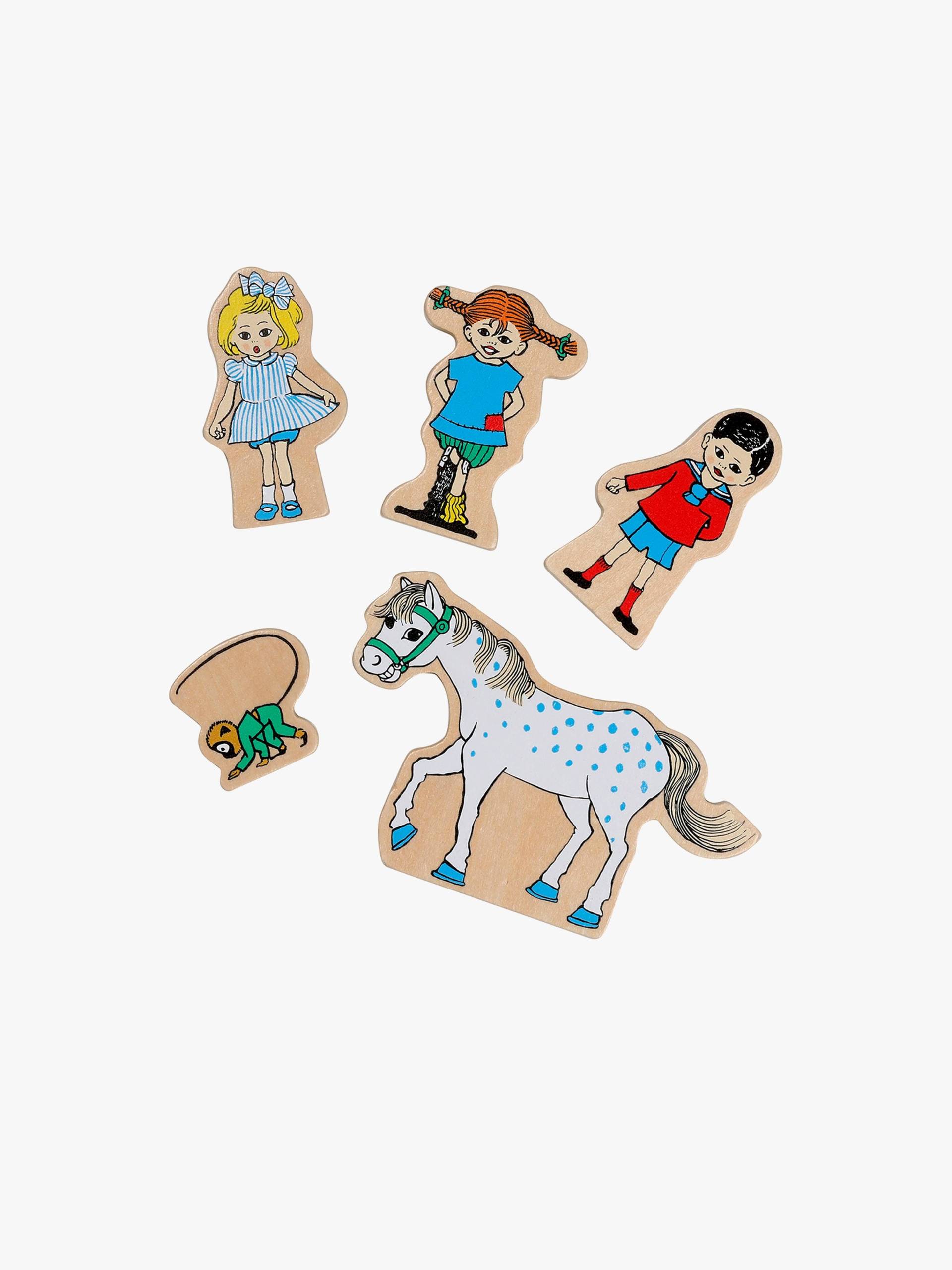 Pippi Langstrumpf Holzfiguren 5er-Set von Pippi Langstrumpf