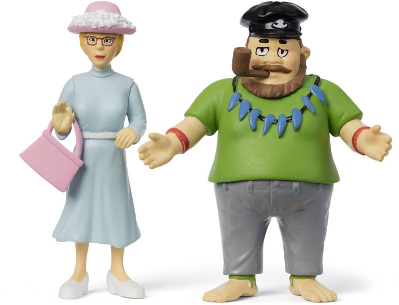 Pippi Langstrumpf Puppe Efraim &  Fräulein Prysselius von Pippi Langstrumpf