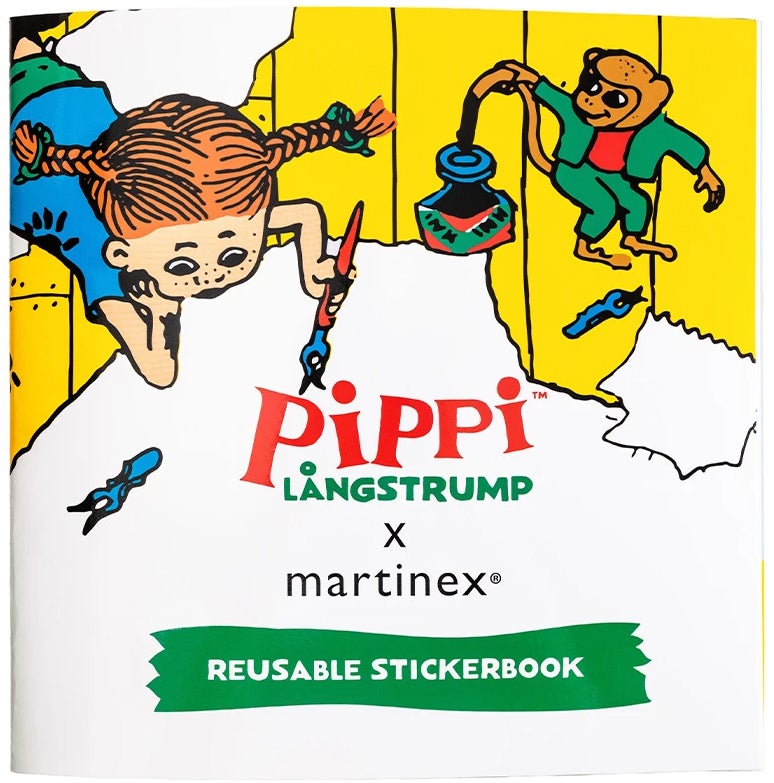 Pippi Langstrumpf Stickerbuch Wiederverwendbar, Karten von Pippi Langstrumpf