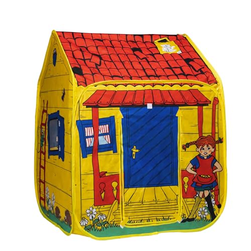 Pippi Langstrumpf Spielzelt Popup– Klassisches Spielhaus für Kinder – Kinder Zelt für Mädchen und Jungen – Kunststoff und Stoff - Alter 3+ von Pippi Langstrumpf