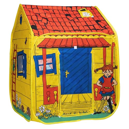 Pippi Langstrumpf Spielzelt – Klassisches Spielhaus für Kinder – Kinder Zelt für Mädchen und Jungen – Kunststoff und Stoff - Alter 3+ von Pippi Langstrumpf