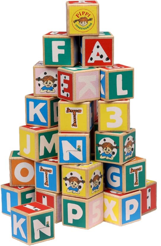 Pippi Langstrumpf Buchstabenklötze 36 Teile Pippi Langstrumpf Buchstabenklötze 36 Teile von Pippi Langstrumpf