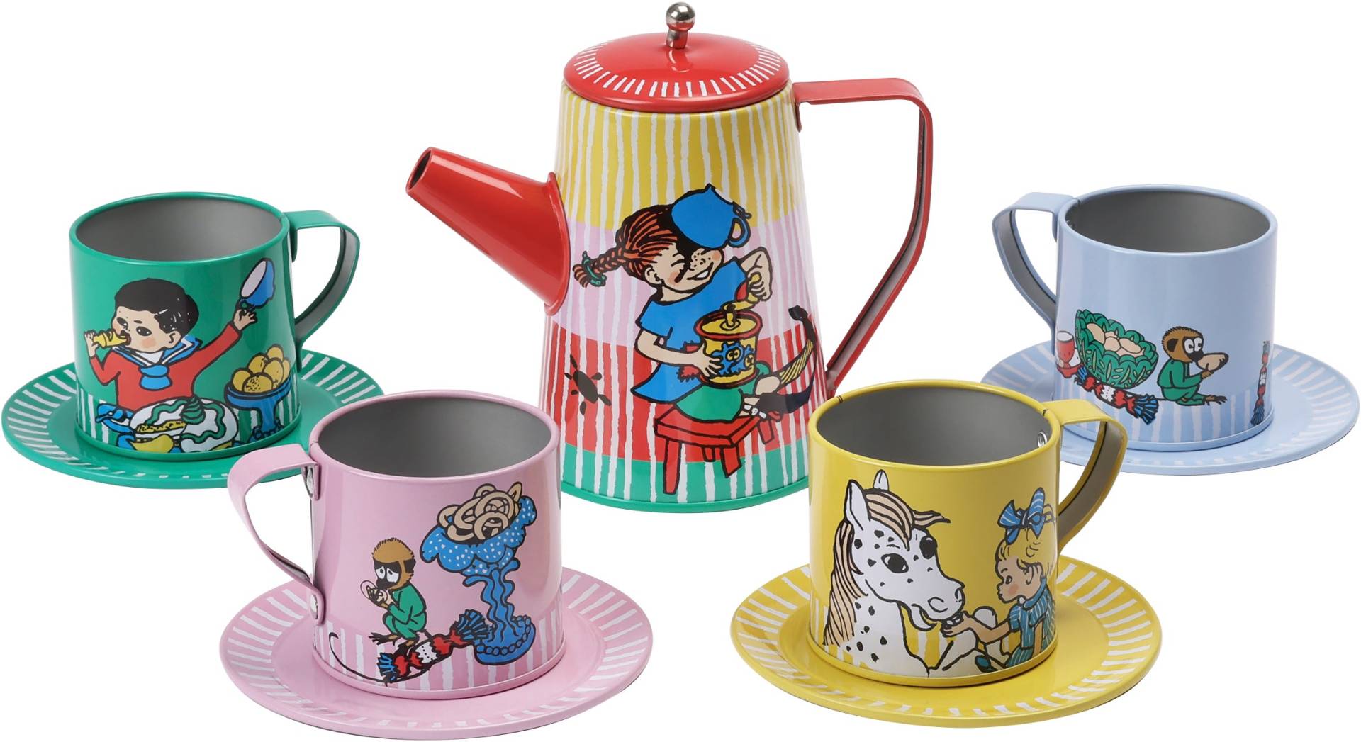 Pippi Langstrumpf Teegeschirr 10 Teile Pippi Langstrumpf Teegeschirr 10 Teile von Pippi Langstrumpf