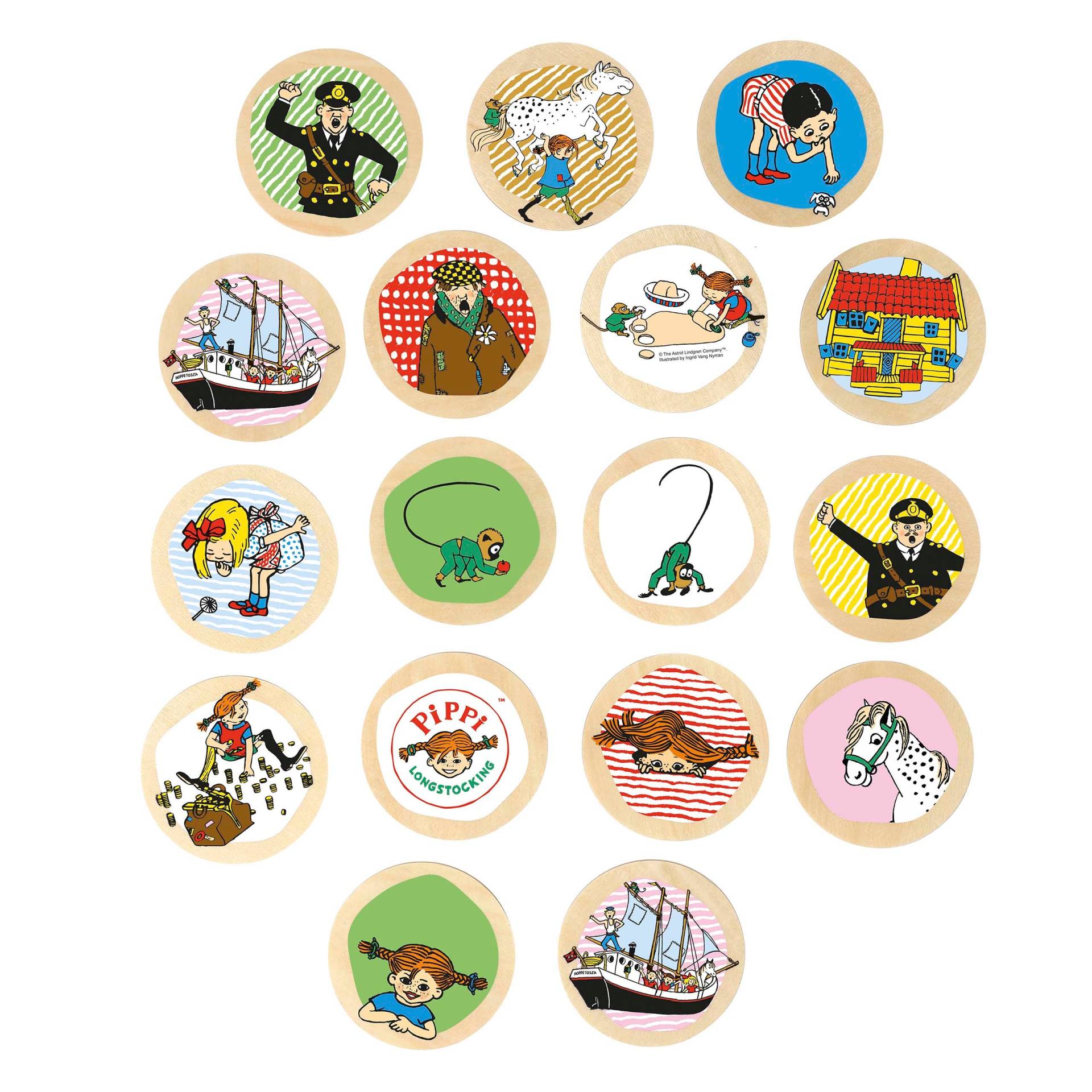 Pippi Memo-Spiel Holz Pippi Memo-Spiel Holz von Pippi Langstrumpf