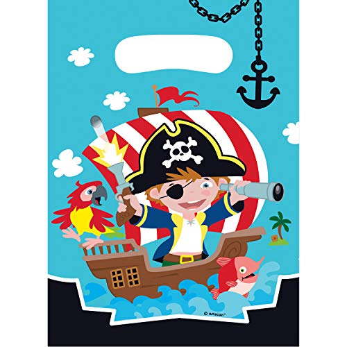 8 Partytüten * Little Pirates * für Kindergeburtstag und Motto-Party | Kinderpiraten Pirat Freibeuter Schatzsuche Seeräuber Mottoparty Kinder Geburtstag Mitgebsel Geschenktüten Geschenke Tüten von Piraten-Party: