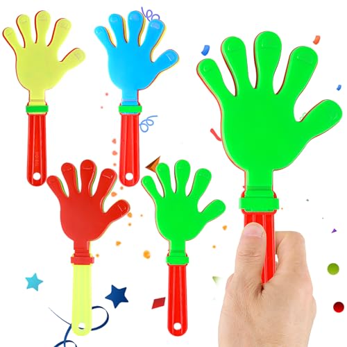 Piriuuo 4 Stück Handklöppel, Krachmacher Handklatscher Kunststoff Handklöppel Händeklatschen Spielzeug, Hand Klöppel Geräuschmacher Requisiten Verschiedene Händeklatschen für Konzert Party Zubehör Piriuuo 4 Stück Handklöppel, Krachmacher Handklatscher Kunststoff Handklöppel Händeklatschen Spielzeug, Hand Klöppel Geräuschmacher Requisiten Verschiedene Händeklatschen für Konzert Party Zubehör von Piriuuo
