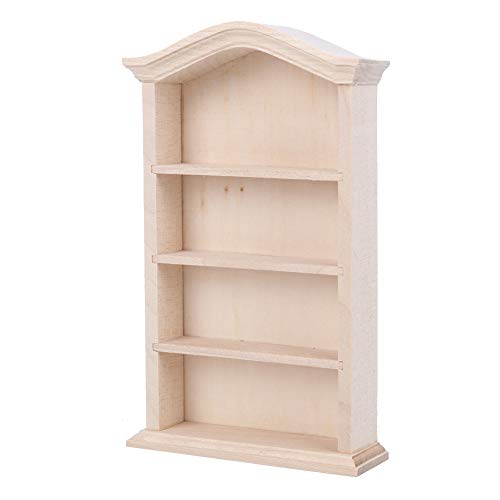 12 Doll House, Kompaktes Holzbuchhandelmodell für Puppen Schöne Dekoration und Accessoire Exquisite Verarbeitung Gute Dollhouse -Möbel für Puppen- und Puppenhaus (Bücherregal) von Pissente