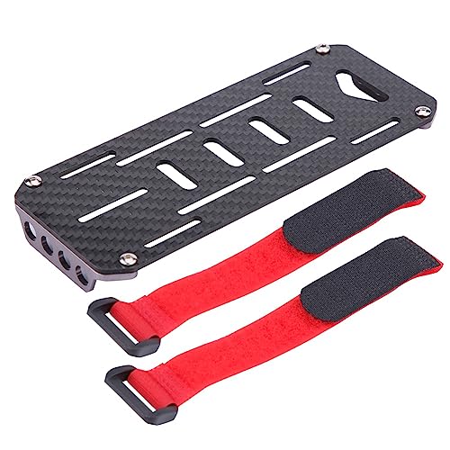Pissente 1/10 Batterieplatte RC -Auto -Batteriemontage Kohlefasermaterial mit 2 Trägern für HSP Redcat Axial SCX10 D90 HPI Pissente 1/10 Batterieplatte RC -Auto -Batteriemontage Kohlefasermaterial mit 2 Trägern für HSP Redcat Axial SCX10 D90 HPI von Pissente