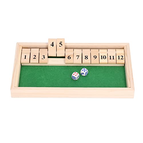 Pissente Tragbares Holzwürfel Flip Tile Brettspielspielzeug mit 12 Zahlen Gut für Bars KTV Tea House Pissente Tragbares Holzwürfel Flip Tile Brettspielspielzeug mit 12 Zahlen Gut für Bars KTV Tea House von Pissente