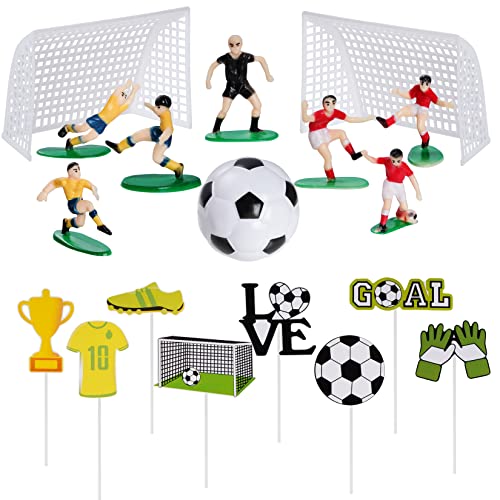 Pistha 18 Pieces Soccer Cake Topper Decorations Soccer Ball Cupcake Topper Soccer Player figure for Soccer Birthday Party Sport Party Football Theme Party Supplies for Men Boy Pistha 18 Pieces Soccer Cake Topper Decorations Soccer Ball Cupcake Topper Soccer Player figure for Soccer Birthday Party Sport Party Football Theme Party Supplies for Men Boy von Pistha