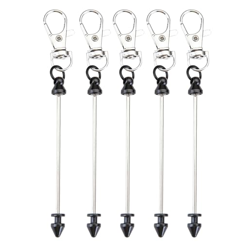 5-teiliges multifunktionales Perlenschlüssel-Set, Metallstruktur, modische Tasche und Schlüsseldekoration, Perlen-Schlüsselanhänger für Party von Pitadue